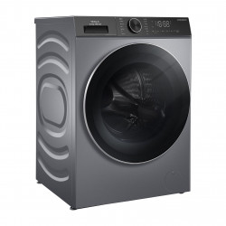 Masina de spalat cu incarcare frontala Tesla WF91480TS, 1900W, 9 kg, 60 L, 14 programe, 1400 rpm, Clasa A, Steam Care, LED, Argintiu