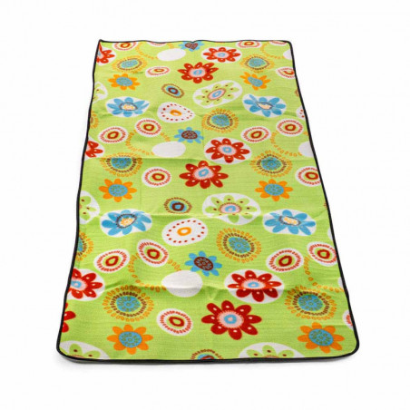 Patura pentru picnic Muhler 2 x 0,8 m, Bumbac perlat + polar, Verde