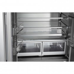 Frigider cu congelator Tesla RF4200FSNSGE, 436 L, Clasa E, 5 usi, Total No Frost, Display LED extern, 41 dB, Gri