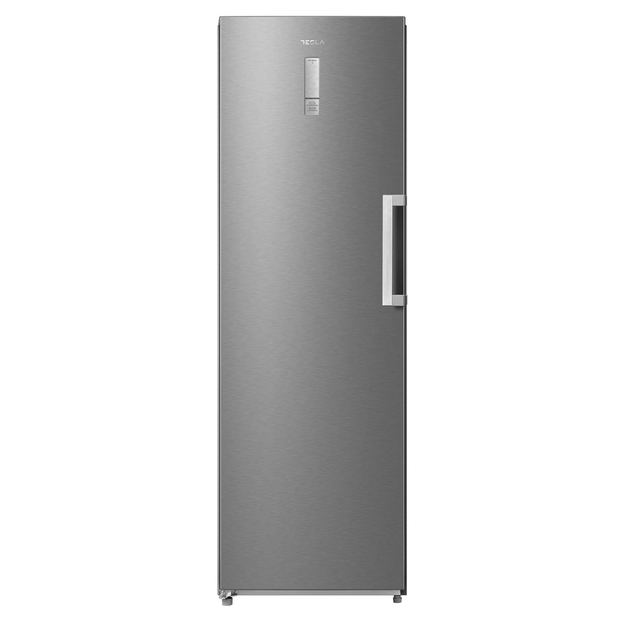 Вертикален фризер Tesla RU2700FMX, 273 л, 12.4/24 ч, Клас Е, SN/N/ST/T, Total No Frost, Инокс