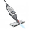 Mop curatare cu aburi Shark S6005EU, 1200W, 0,5 L, 2 setari, Tehnologie Klick'n Flip, Steam Blaster, Lavete mop Dirt Grip, Alb/Gri