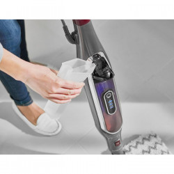 Mop curatare cu aburi Shark S6003EU, 1200W, 0,35 L, 3 setari, Tehnologie Klick'n Flip, Steam Blaster, Lavete mop Dirt Grip, Gri/Violet