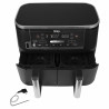 Ninja AF451EU Double Hot Air Fryer, 2470W, 9.5 L, 6 Programs, Independent Zones, Synchronization, Black