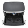 Friteuza dubla cu aer cald Ninja AF500EU, 10.4 L, 7 programe, Timer, Zone independente, Negru/Inox