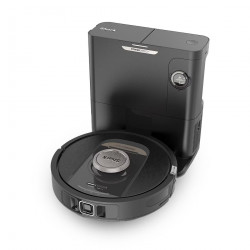 Прахосмукачка робот Shark PowerDetect RV2820VEEU, 0.3 л, 360 LiDAR, Автономия до 110 мин, DirtDetect, Черен