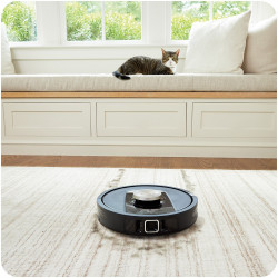 Shark PowerDetect RV2820VEEU Robot Vacuum Cleaner, 650W, 0.3 L, 360° LiDAR, Up to 110 min of runtime, DirtDetect, Black