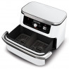 Ninja AF500EUWH Double Hot Air Fryer, 10.4 L, 7 Programs, Timer, Independent Zones, White
