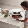 Ninja AF500EUWH Double Hot Air Fryer, 10.4 L, 7 Programs, Timer, Independent Zones, White