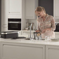 Διπλή φριτέζα με ζεστό αέρα Ninja AF500EUWH, 10,4 l, 7 προγράμματα, Χρονοδιακόπτης, Ανεξάρτητες ζώνες, Λευκό