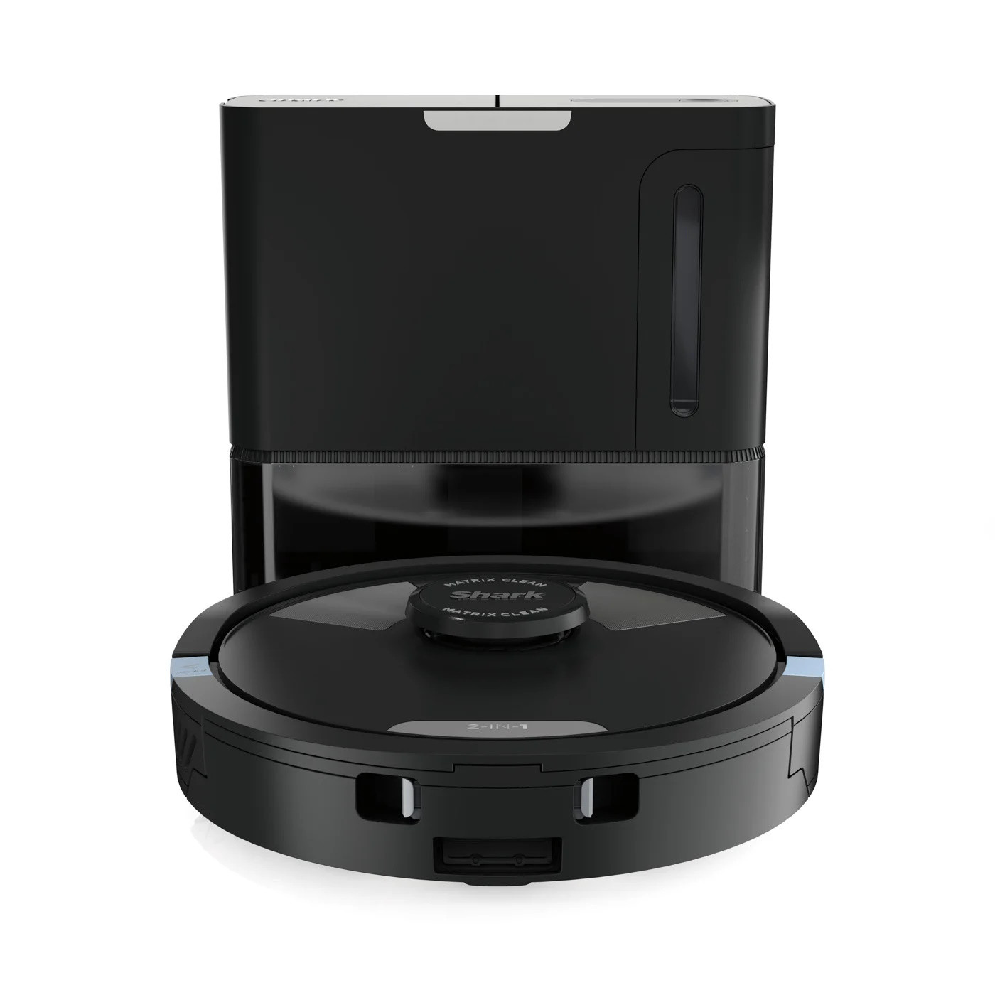 Прахосмукачка робот Shark Matrix Plus RV2620WAEU, 650 W, 0.3 л, 360 LiDAR, Автономия до 110 мин, Станция за самопочистване, Matrix Clean, Черен