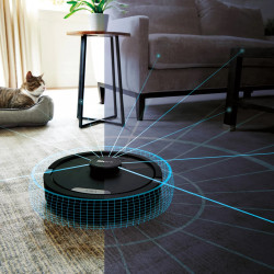 Robotporszívó Shark Matrix Plus RV2620WAEU, 650 W, 0,3 l, 360 LiDAR, Autonómia akár 110 percig, Matrix Clean, Fekete