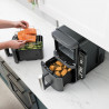 Двоен фритюрник с горещ въздух Ninja SL451EU, 2470W, 9.5 л, 2 кошници, 6 програми, Max Crisp, Функции Sync и Match, Сив