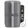 Двоен фритюрник с горещ въздух Ninja SL451EU, 2470W, 9.5 л, 2 кошници, 6 програми, Max Crisp, Функции Sync и Match, Сив