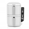 Friteuza dubla cu aer cald Ninja SL400EUWH, 2470 W, 9,5 L, 2 cosuri, 6 programe, Max Crisp, Functii Sync si Match, Alb