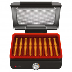 Ninja GR101EU Electric Grill, 1450W, 28 x 37 cm, Fast Heating, 60–260°C, 2 Grilling Plates, Black