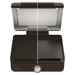 Електрическа скара Ninja GR101EU, 1450W, 28х37 см, Бързо загряване, 60-260C, 2 Плочи, Черен