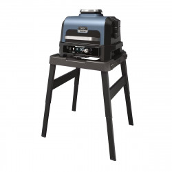 Ninja OG901EU Electric Grill, SMART, 1700W, 7 Programs, 45x29 cm, 260°C, Ceramic Plate, Woodfire Technology, IPX4, Black/Blue