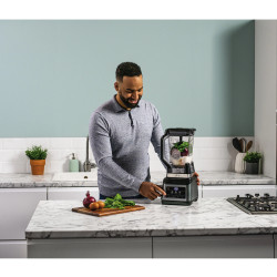 Блендер 2в1 Ninja BN750EU, 1200W, 2.1 л, Auto-iQ, 4 ножа, 3 скорсти и програми, Без BPA, Черен/сив