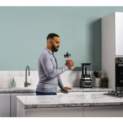 Μπλέντερ 2 σε 1 Ninja BN750EU, 1200W, 2,1 λίτρα, Auto-iQ, 4 λεπίδες, 3 ταχύτητες και προγράμματα, χωρίς BPA, Μαύρο/siv