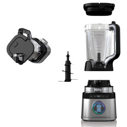 Blender Ninja Detect Pro TB201EU, 1200W, 2,1 L, 14 viteze, Timer, Afisaj cu LED, Fara BPA, Negru/Gri