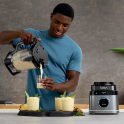 Blender Ninja Detect Pro TB201EU, 1200W, 2,1 L, 14 viteze, Timer, Afisaj cu LED, Fara BPA, Negru/Gri