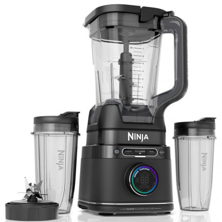Блендер Ninja Detect Power Pro & Single Serve TB301EU, 1200W, 2.1 л, 10 скорости +импулси, BlendSense, Torque Detect, Таймер, Разпознаване на съставки, Черен