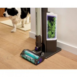 Όρθια ηλεκτρική σκούπα Shark IP3251EUT, 380W, 0.7 l, PowerDetect, Βραχίονας με δυνατότητα απόσπασης, Αυτονομία 70 λεπτά, Γκρι/Μωβ