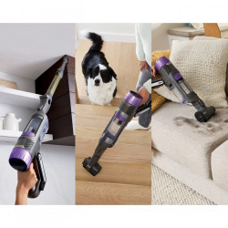 Shark IP3251EUT Upright Vacuum Cleaner, 380W, 0.7 L, PowerDetect, Articulated Arm, 70-Minute Run Time, Gray/Purple