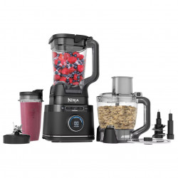 Blender 3in1 Ninja TB401EU, 1200W, 2.1 L, 10 viteze + moduri, Timer, LED, Tehnologie BlendSense, Fara BPA, Negru