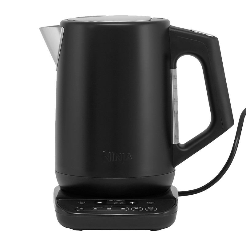 Електрическа кана с терморегулатор Ninja KT200EU, 3000W, 1.7 л, Кипване за 50 секунди, Интелигентни настройки, Черен