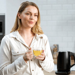 Електрическа кана Ninja KT200EU, 3000W, 1.7 л, 40-100 C, Поддържане на топлината,Кипване за 50 секунди, Цифров контролен панел, Черен