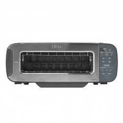 Тостер 3в1 Ninja ST202EU, 2400W, 7 програми, Температурен контрол, Грил, Размразяване, Претопляне, Хоризонтална работа, Сребрист
