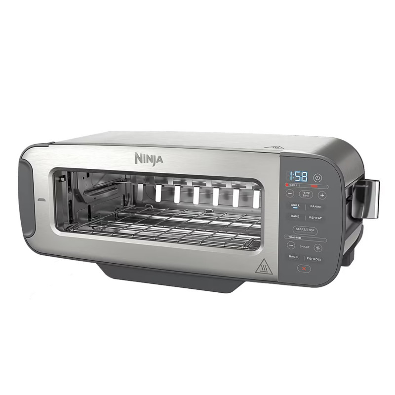 Prajitor paine 3in1 Ninja ST202EU, 2400W, 7 programe, Control temperatura, Grill, Dezghetare, Reincalzire, Functionare orizontaa, Argintiu
