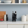 Set cutite cu ascutitor si suport Ninja K62014EUUK, 14 piese, StaySharp, Design ergonomic, Negru/Argintiu