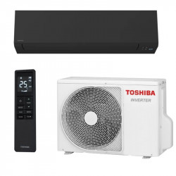 Inverteren climatik Toshiba Shorai Edge RAS-B13G3KVSGB-E + RAS-13J2AVSG-E1, 13000 BTU, 26 m2, A+++, Wi-Fi, R-32, 12 funcții, Negru