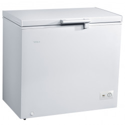 Congelator orizontal Tesla RH2900HE, 287L, Clasa de energie E, Autonomie 30h, Evacuare frontală a apei, Roți, Alb