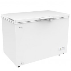 Congelator orizontal Tesla RH2900HE, 287L, Clasa de energie E, Autonomie 30h, Evacuare frontală a apei, Roți, Alb