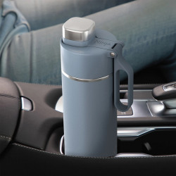 Thermos Ninja DW2401EUUKBL, 700 ml, Κατάλληλο για ανθρακούχα ποτά, Τριπλή μόνωση, Χωρίς BPA, Ζεστό έως 8 ώρες, Κρύο έως 24 ώρες, Μπλε