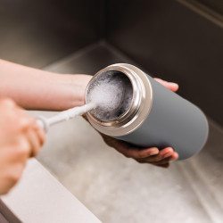 Thermos Ninja DW2401EUUKGY, 700 ml, Κατάλληλο για ανθρακούχα ποτά, Τριπλή μόνωση, Χωρίς BPA, Ζεστό έως 8 ώρες, Κρύο έως 24 ώρες, Γκρι