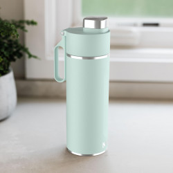 Thermos Ninja DW2401EUUKMT, 700 ml, Κατάλληλο για ανθρακούχα ποτά, Τριπλή μόνωση, Χωρίς BPA, Ζεστό έως 8 ώρες, Κρύο έως 24 ώρες, Πράσινο της μέντας