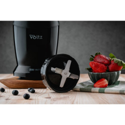 Oliver Voltz Nutri turmixgép OV51162D, 1200 W, 2 csésze, BPA-mentes, 1L/800 ml, jégzúzás, fekete színű