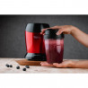 Nutri Blender Oliver Voltz OV51162DR, 1200 W, 2 pahare, Fara BPA, 1L/800 ml, Zdrobire gheata, Rosu