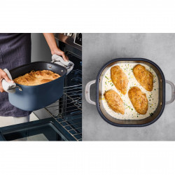 Мултикукър Ninja MC1101EU, 1400W, 6 л, 8 програми, Таймер, Студени дръжки и основа, Среднощно синьо