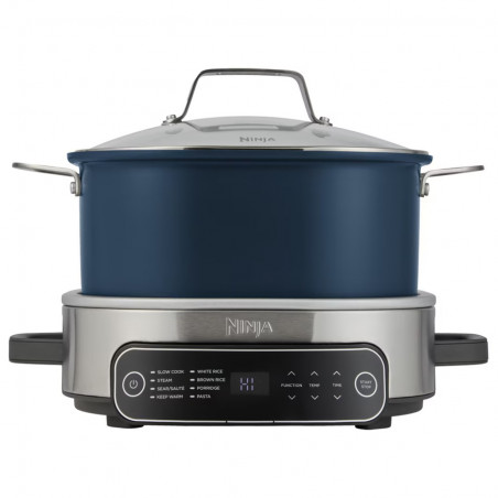 Multicooker Ninja MC1101EU, 1400W, 6 L, 8 programe, Timer, Manere si baza reci, Albastru