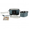 Мултикукър Ninja Foodi PossibleCooker 8in1 MC1001EU, 1200W, 8 л, 8 програми, Керамично покритие, Таймер, Triple Fusion Heat, Син/черен