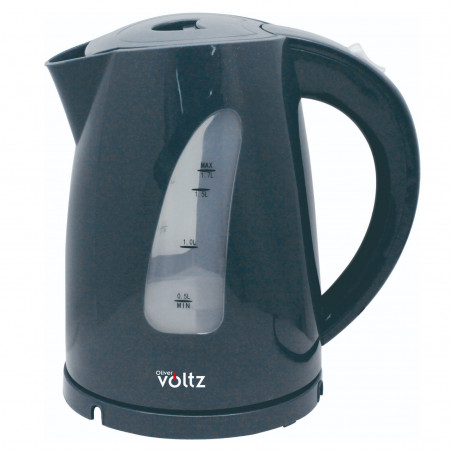 Cana electrica Oliver Voltz OV51230B, 2200W, 1.7 L, Indicator luminos, Fara fir, Gri metalic