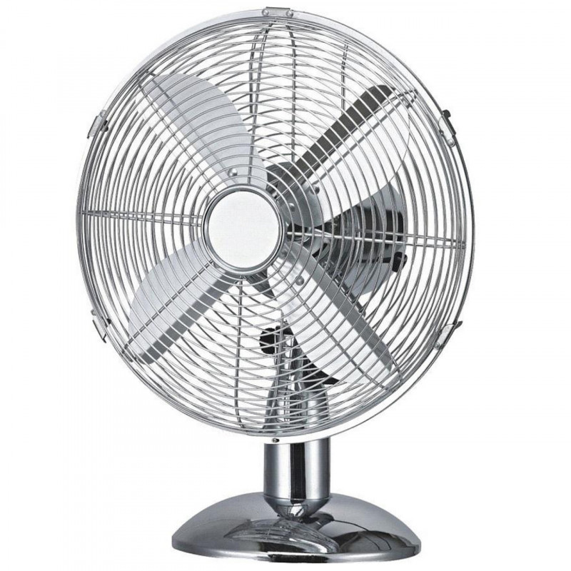 Ventilator de masă Finlux FSF-1235-SS, 50W, 30 cm, 3 viteze, oțel inoxidabil, Inox