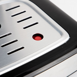 Espressor manual Crown CEM-1525, 850W, 15 bar, 1.2 l, Cafea macinata, Spumare lapte, Incalzire cesti, Negru