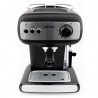 Espressor manual Crown CEM-1525, 850W, 15 bar, 1.2 l, Cafea macinata, Spumare lapte, Incalzire cesti, Negru