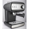 Crown CEM-1525 Espresso Machine, 850W, 15 bar, 1.2 L, Cup Warmer, Steam, Removable Water Tank, Frothing Disc, Black